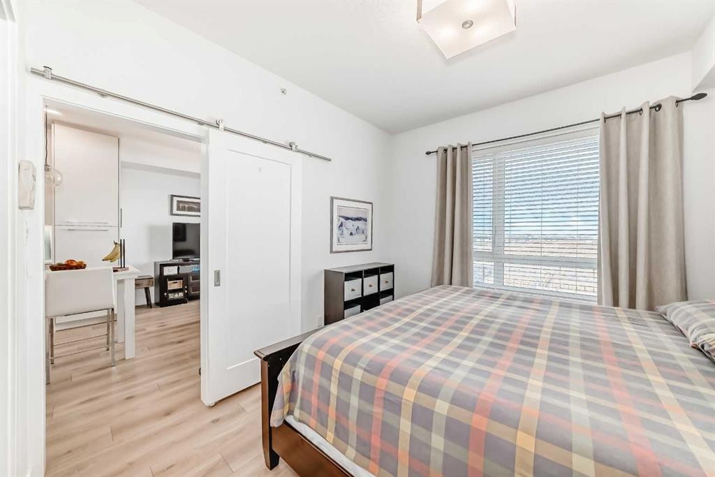 1406-76 Cornerstone Passage Ne, Calgary, AB - Indoor Photo Showing Bedroom
