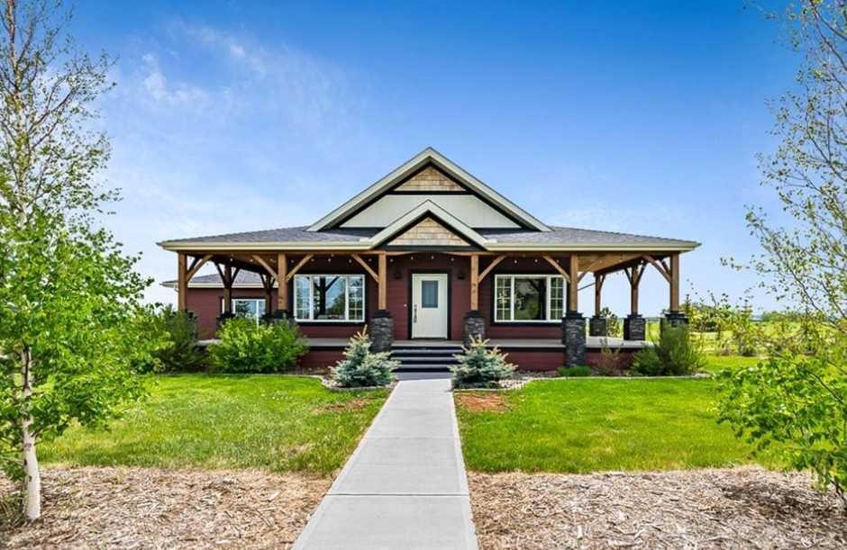 349035 Tamarack Drive East, Rural Foothills County, AB - Outdoor With Facade