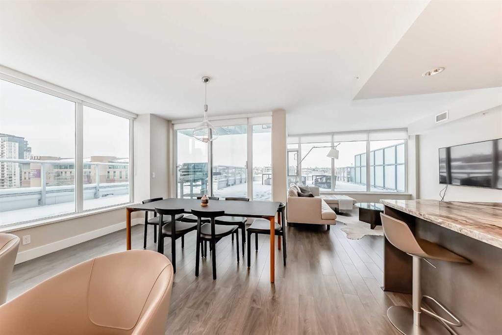 604-510 6 Avenue Se, Calgary, AB - Indoor Photo Showing Dining Room