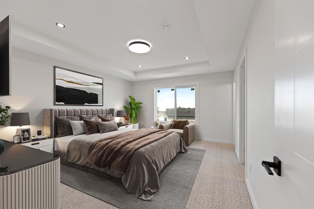 9 Mcclung Gate, Carstairs, AB - Indoor Photo Showing Bedroom