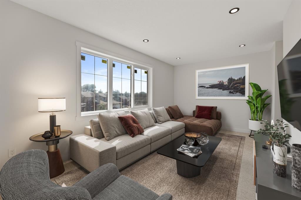 9 Mcclung Gate, Carstairs, AB - Indoor Photo Showing Living Room