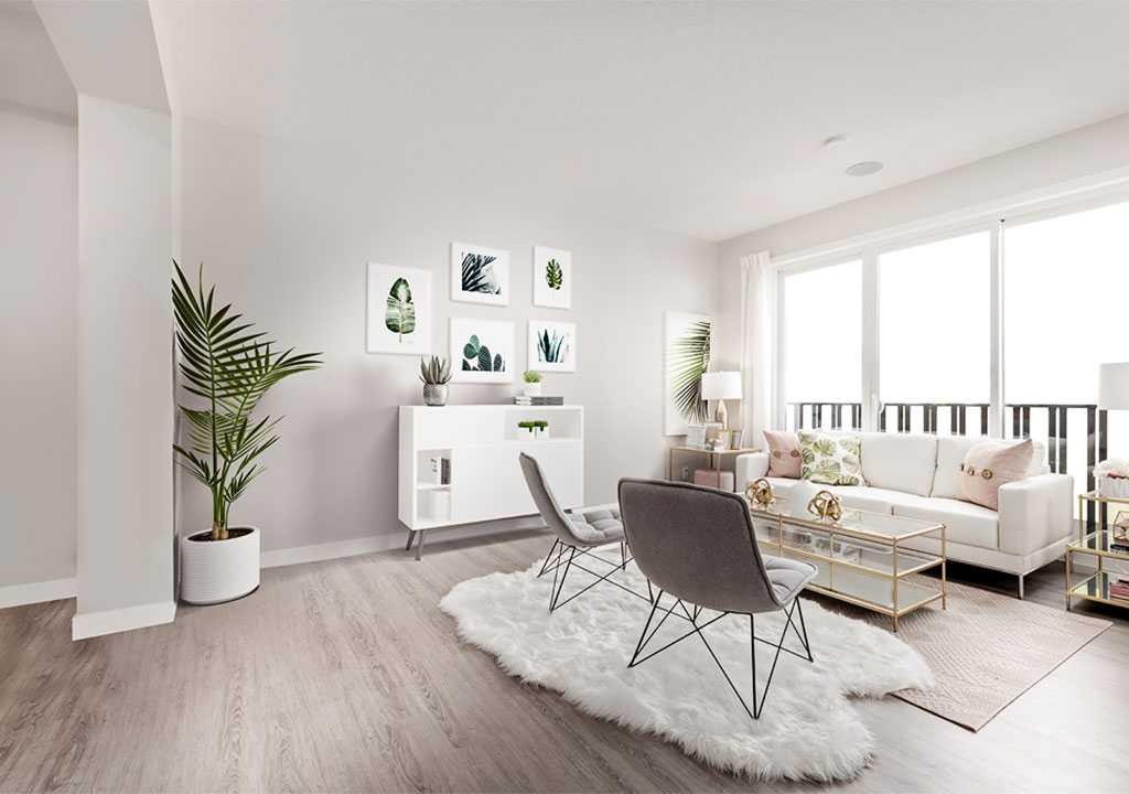 286 Sora Way Se, Calgary, AB - Indoor Photo Showing Living Room