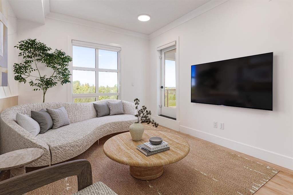 2101-4270 Norford Avenue Nw, Calgary, AB - Indoor Photo Showing Living Room