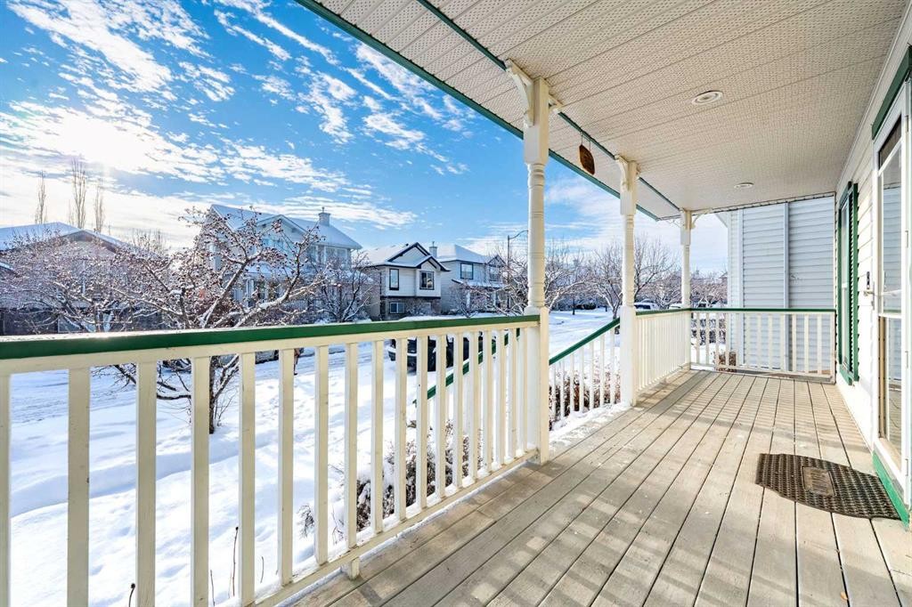 283 Prestwick Landing Se, Calgary, AB - Outdoor With Deck Patio Veranda With Exterior