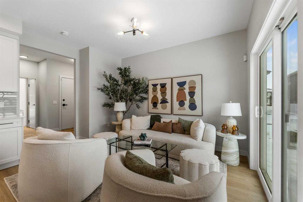 241 Waterford Heath, Chestermere, AB - Indoor Photo Showing Living Room