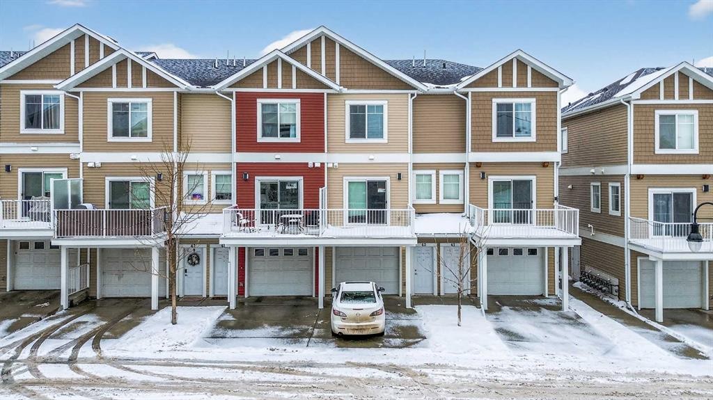 43 Redstone Circle Ne, Calgary, AB - Outdoor With Balcony With Facade