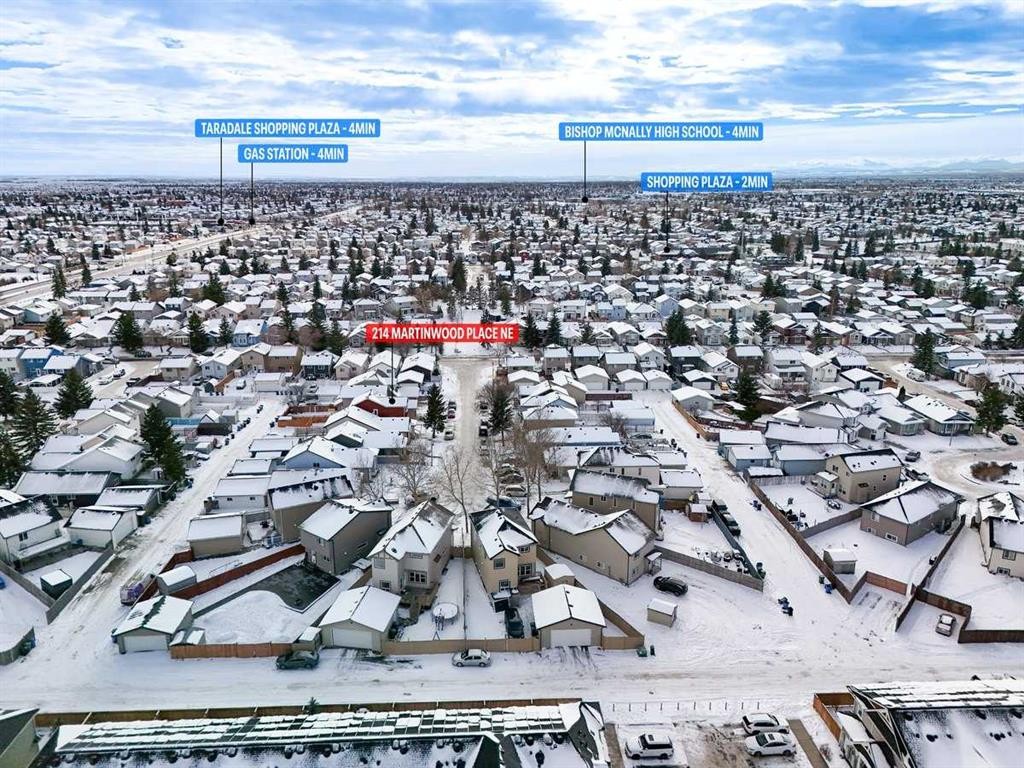 214 Martinwood Place Ne, Calgary, AB - Outdoor With View