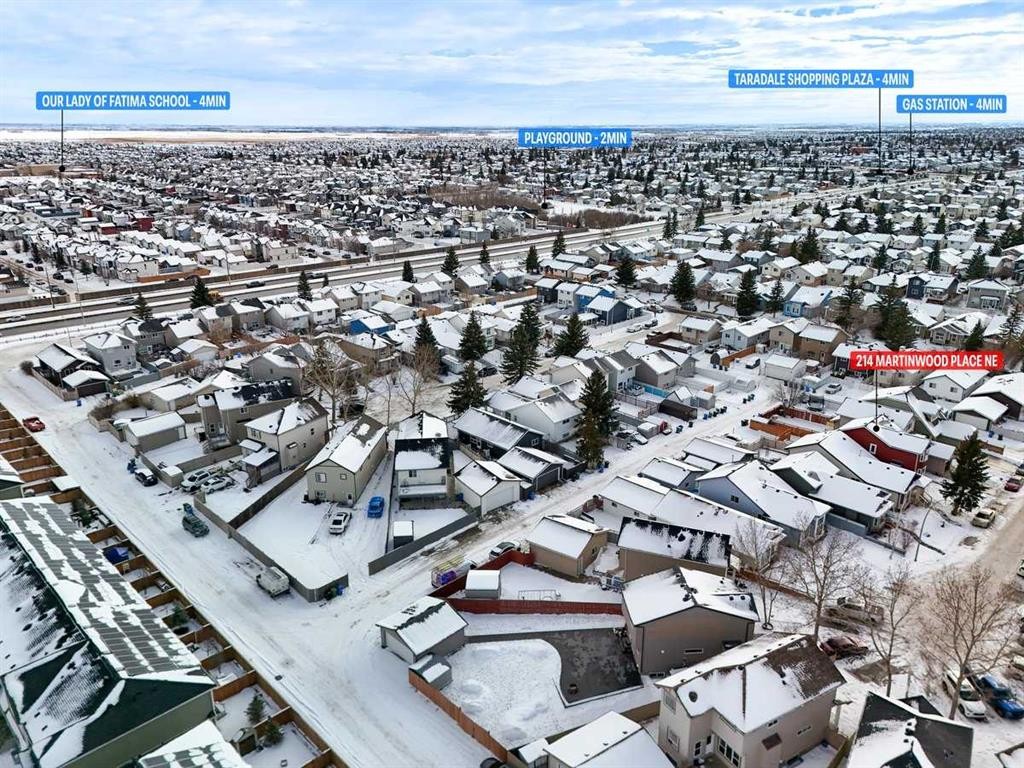 214 Martinwood Place Ne, Calgary, AB - Outdoor With View