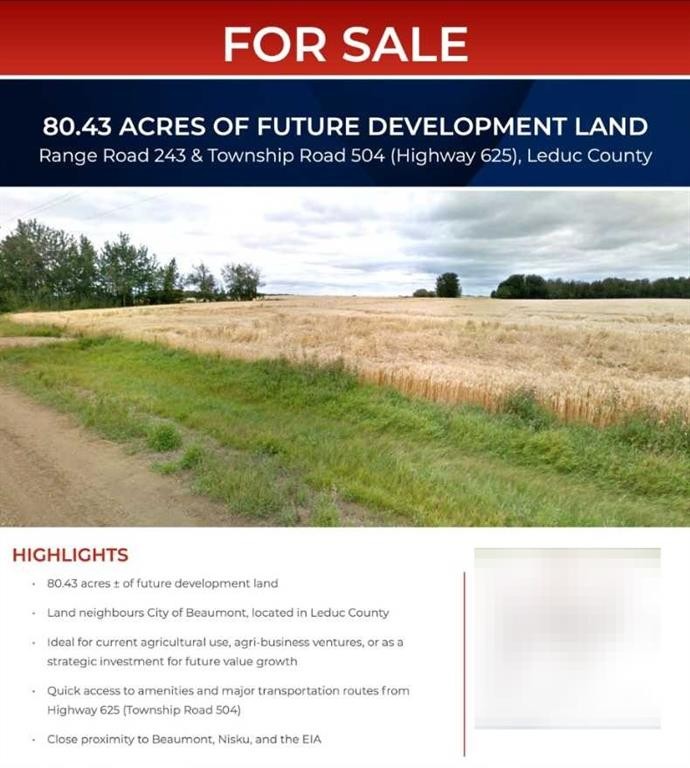 Range Road 243 And Township Road 504, Rural Leduc County, AB