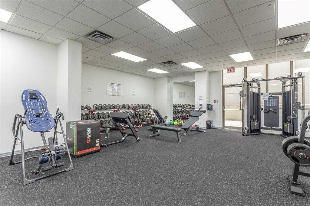 2003-683 10 Street Sw, Calgary, AB - Indoor Photo Showing Gym Room