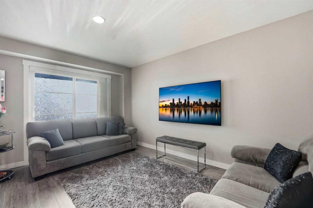 427 Redstone View Ne, Calgary, AB - Indoor Photo Showing Living Room