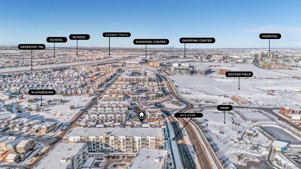 304-474 Seton Circle Se, Calgary, AB - Outdoor With View