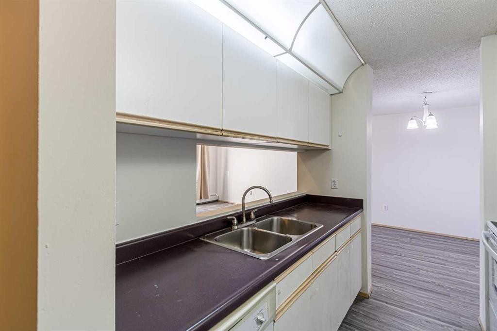 314-21 Dover Point Se, Calgary, AB - Indoor Photo Showing Kitchen With Double Sink