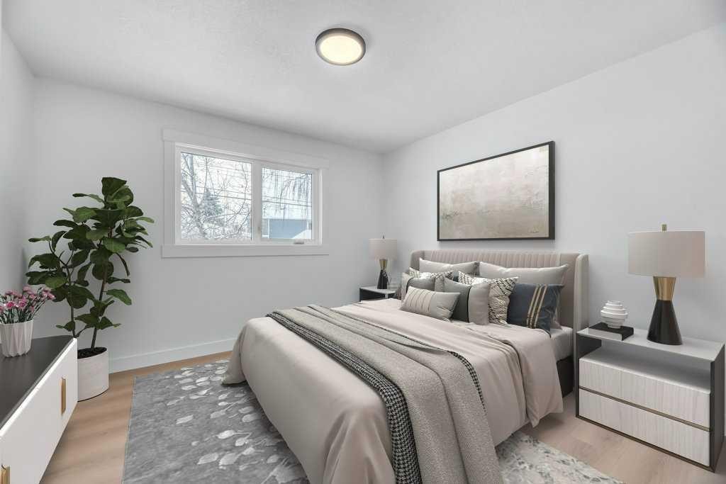 32 Allandale Close Se, Calgary, AB - Indoor Photo Showing Bedroom