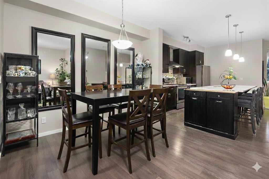 802 Walden Drive Se, Calgary, AB - Indoor Photo Showing Dining Room