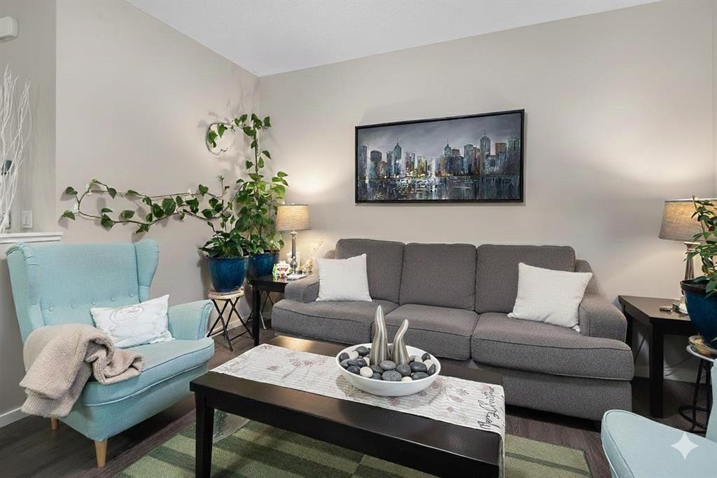 802 Walden Drive Se, Calgary, AB - Indoor Photo Showing Living Room