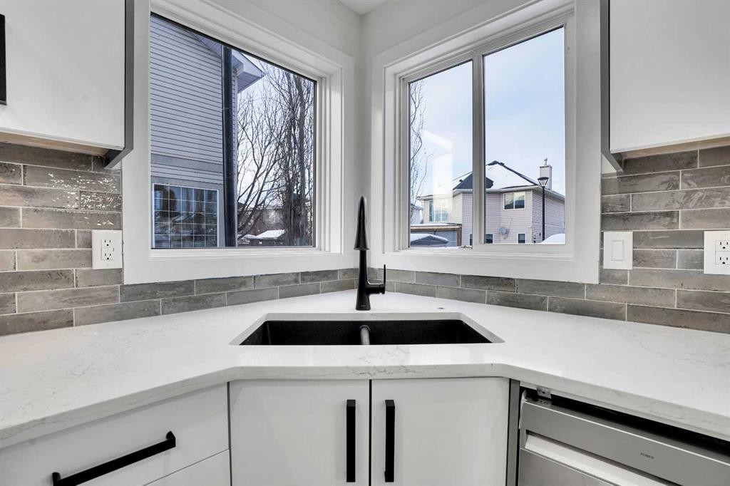55 Coral Springs Close Ne, Calgary, AB - Indoor Photo Showing Kitchen With Double Sink