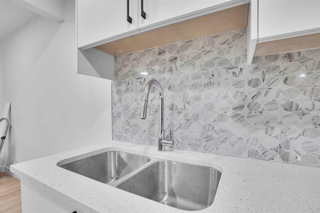 55 Coral Springs Close Ne, Calgary, AB - Indoor Photo Showing Kitchen With Double Sink