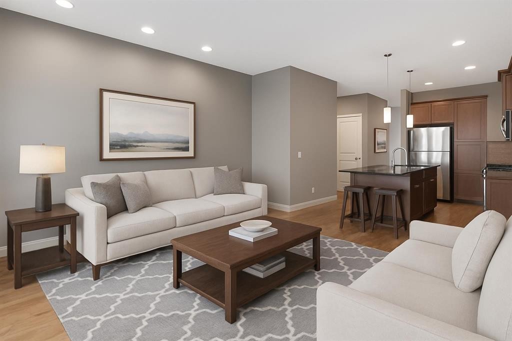 5628 Henwood Street Sw, Calgary, AB - Indoor Photo Showing Living Room