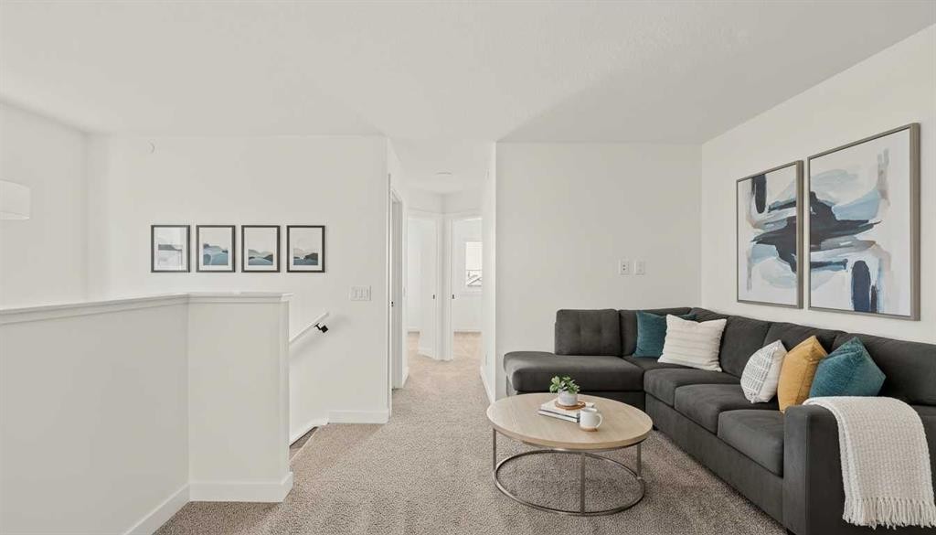 15 Herron Walk Ne, Calgary, AB - Indoor Photo Showing Living Room