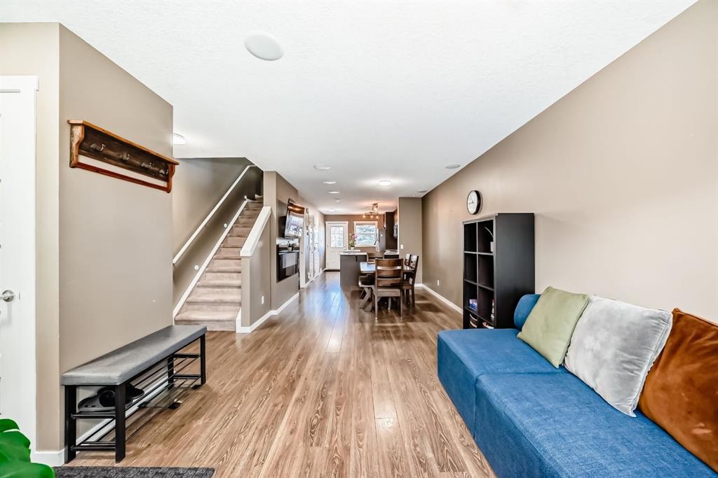 213 Auburn Bay Circle Se, Calgary, AB - Indoor Photo Showing Living Room