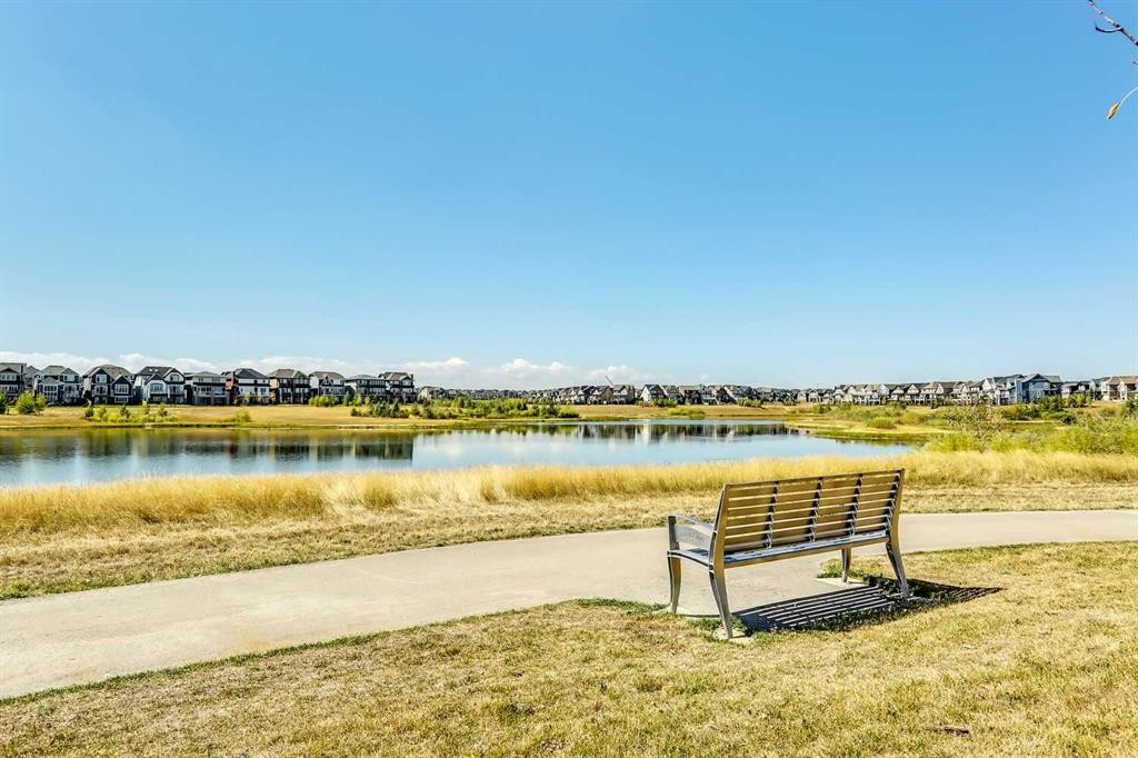 123 Marquis Green Se, Calgary, AB - Outdoor With Body Of Water With View