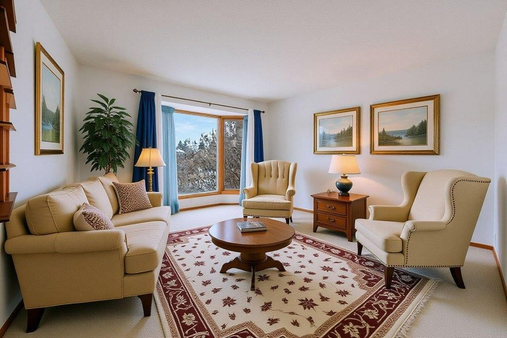 200 Van Horne Crescent Ne, Calgary, AB - Indoor Photo Showing Living Room