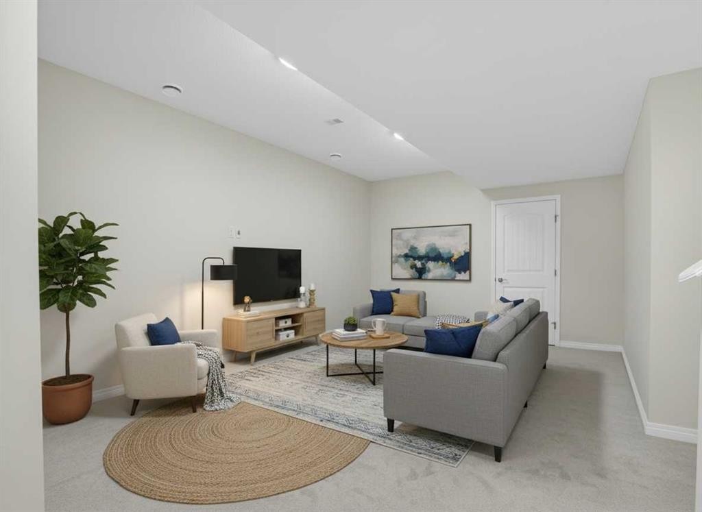 104 Masters Link Se, Calgary, AB - Indoor Photo Showing Living Room