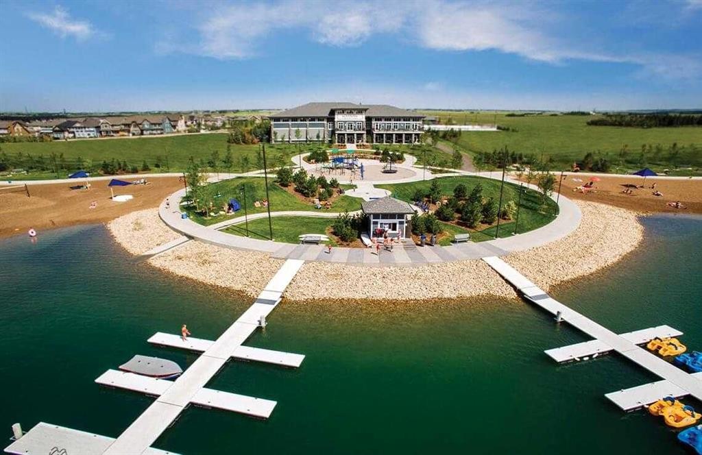 104 Masters Link Se, Calgary, AB - Outdoor With Body Of Water With View