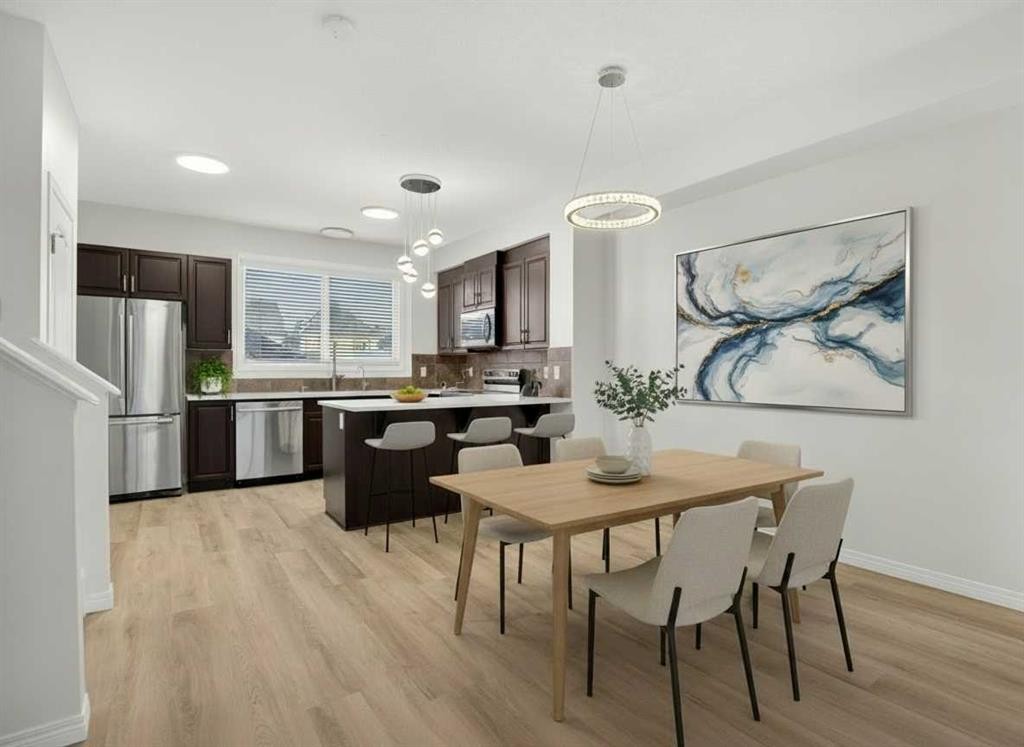 104 Masters Link Se, Calgary, AB - Indoor Photo Showing Dining Room