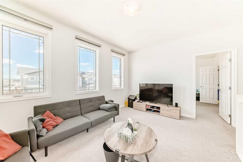 257 Carrington Way Nw, Calgary, AB - Indoor Photo Showing Living Room