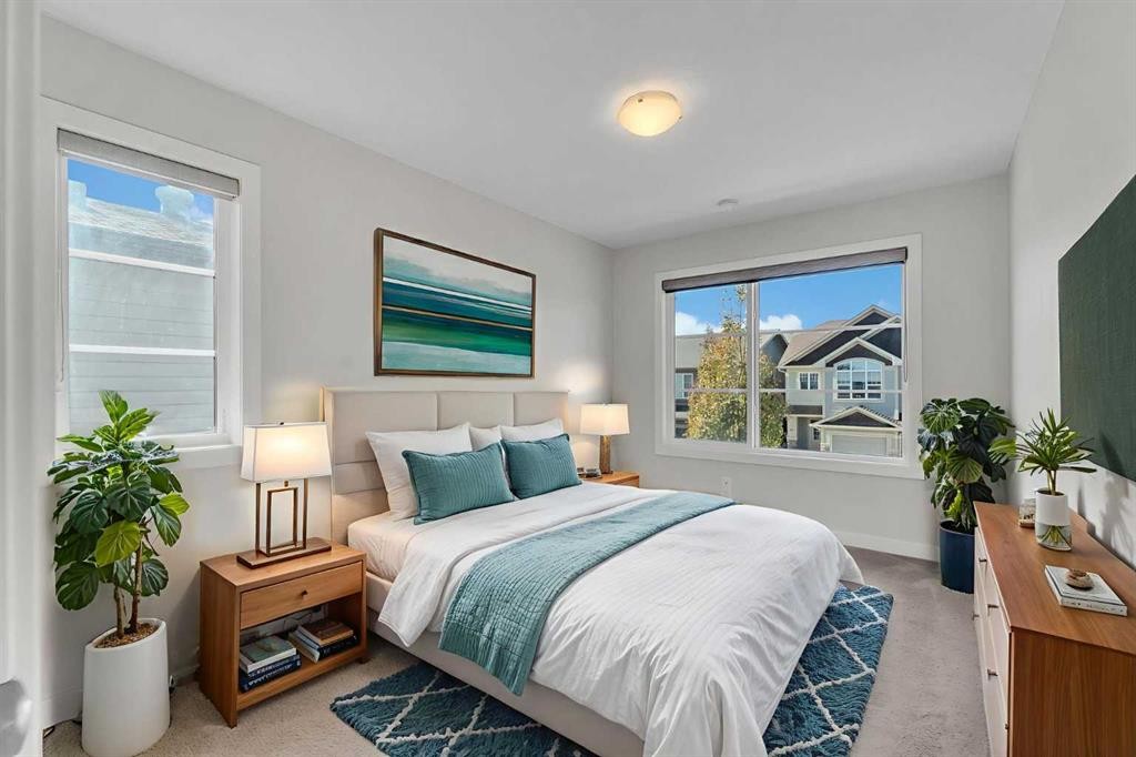34 Sage Bluff Heights Nw, Calgary, AB - Indoor Photo Showing Bedroom
