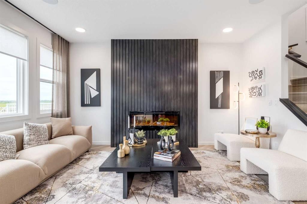 560 Walgrove Boulevard Se, Calgary, AB - Indoor Photo Showing Living Room