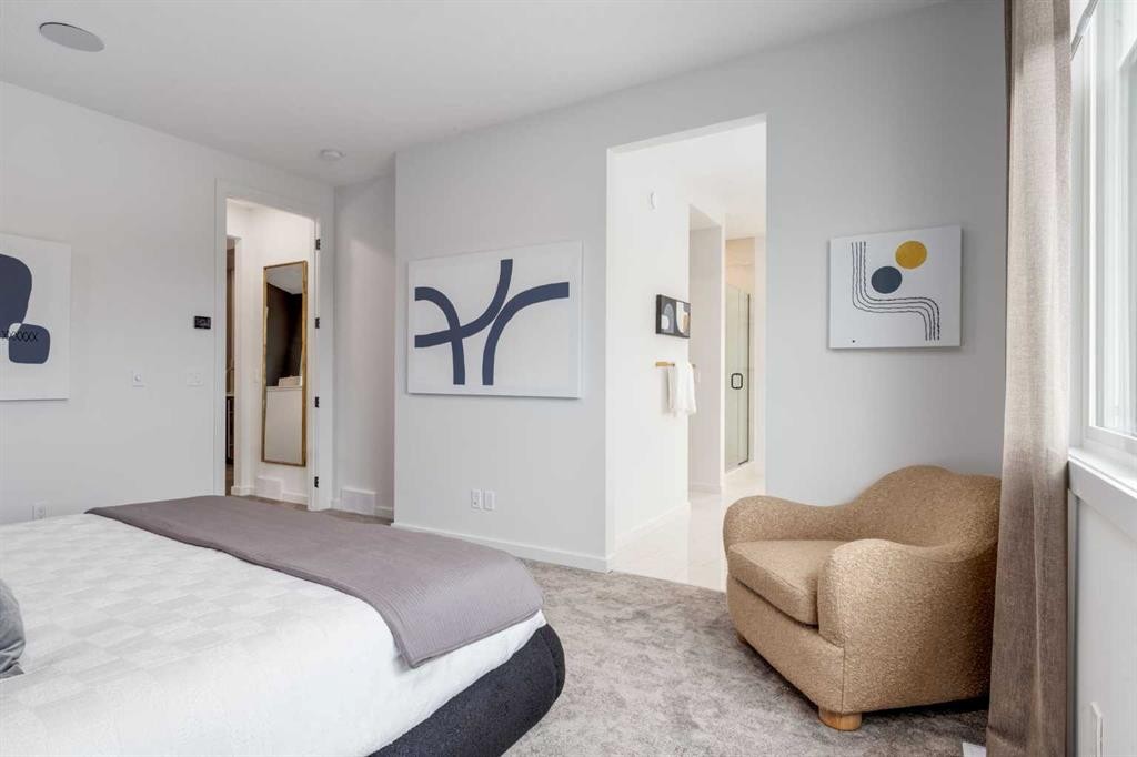 560 Walgrove Boulevard Se, Calgary, AB - Indoor Photo Showing Bedroom