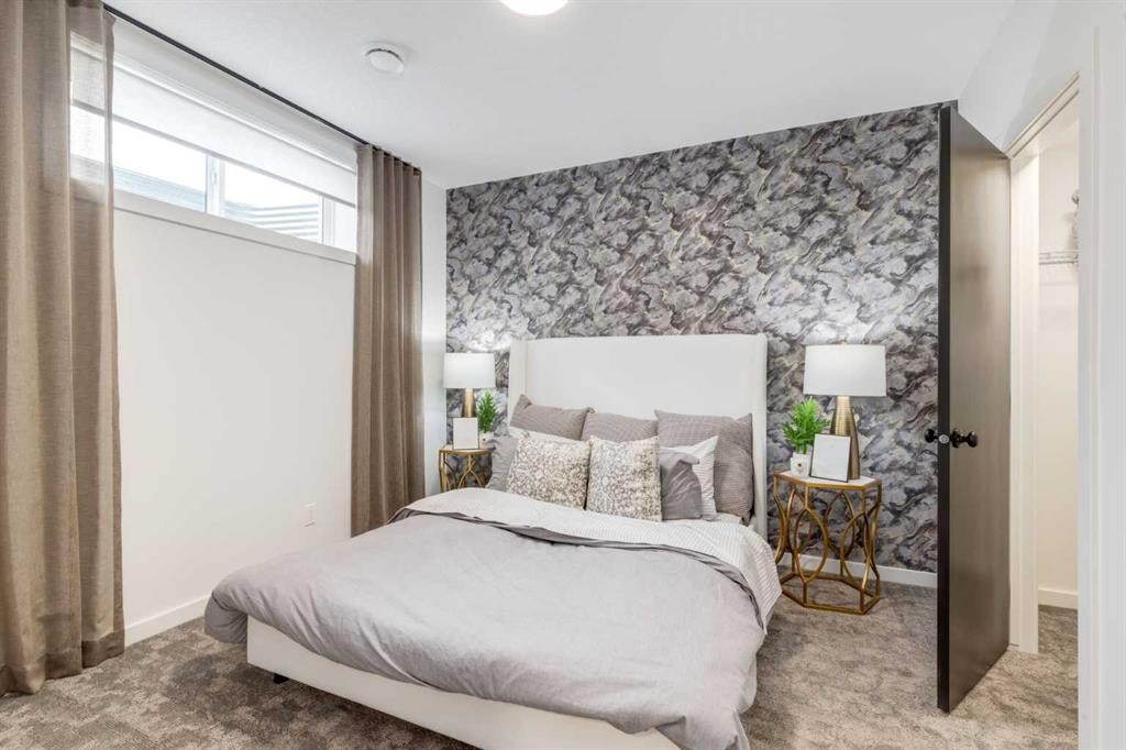 560 Walgrove Boulevard Se, Calgary, AB - Indoor Photo Showing Bedroom