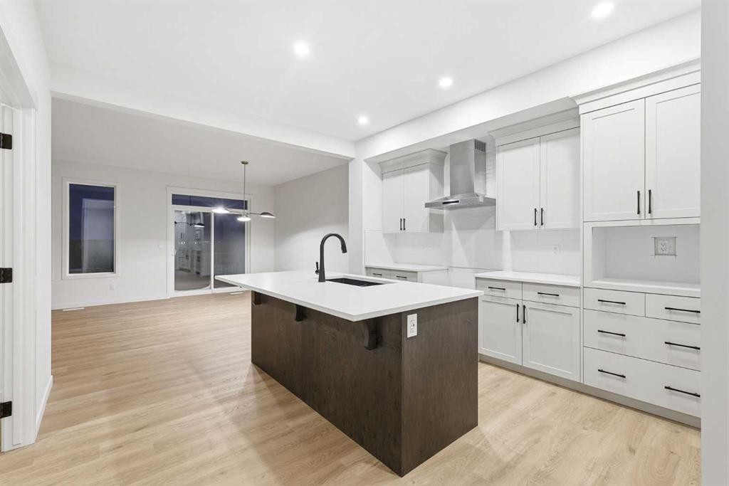 48 Herron Way Ne, Calgary, AB - Indoor Photo Showing Kitchen With Upgraded Kitchen