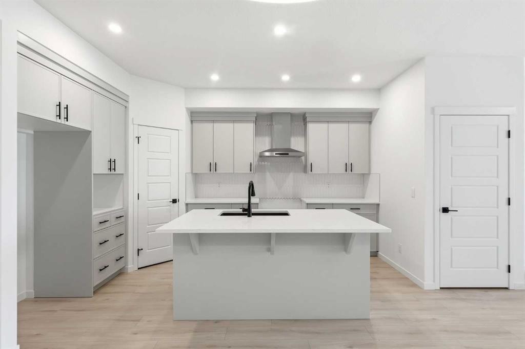 355 Herron Landing Ne, Calgary, AB - Indoor Photo Showing Kitchen With Upgraded Kitchen