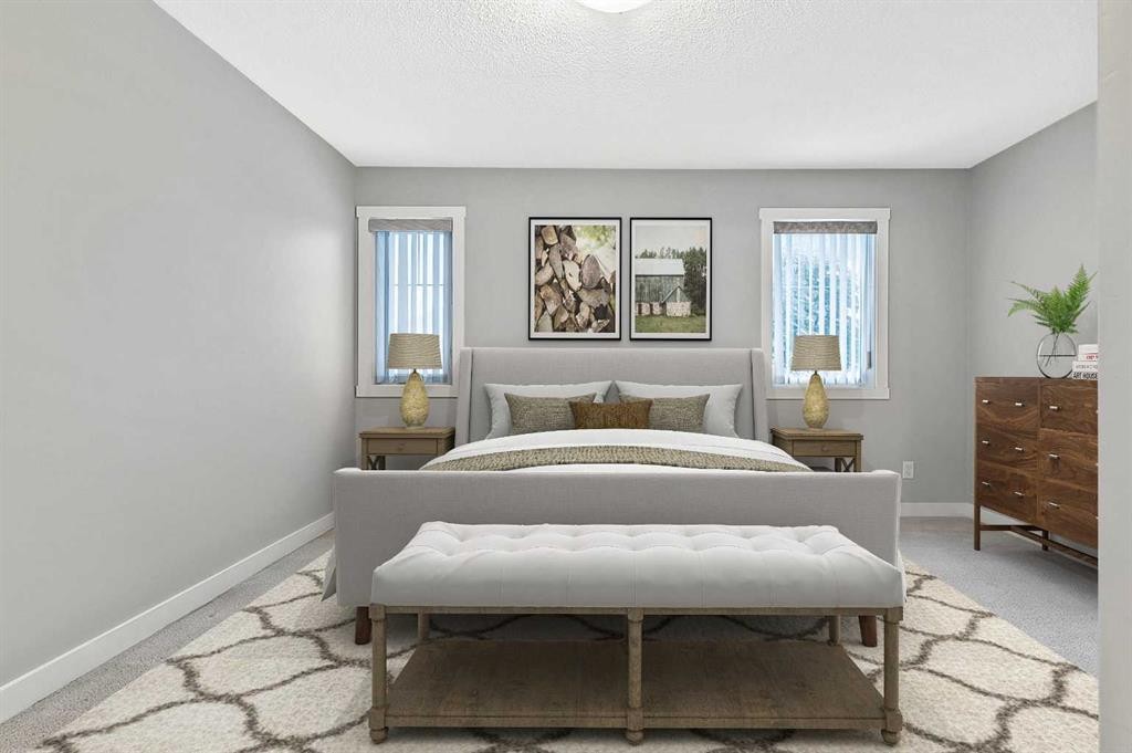 1305-2445 Kingsland Road Se, Airdrie, AB - Indoor Photo Showing Bedroom