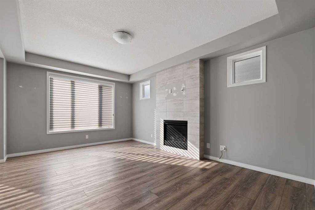 138 Cityside Way Ne, Calgary, AB - Indoor With Fireplace