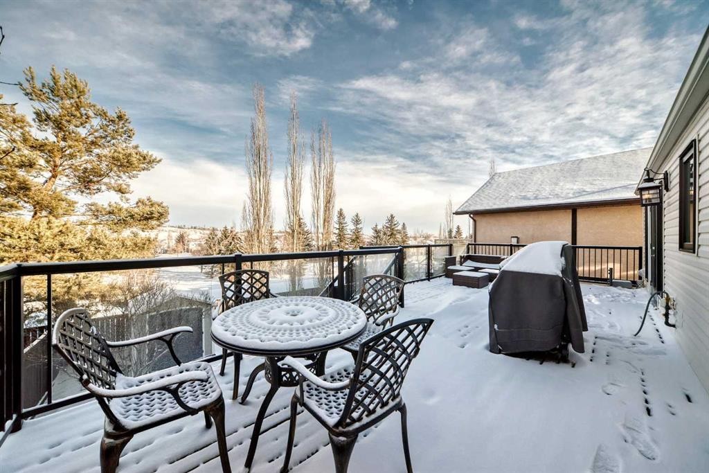 52 Hidden Vale Crescent Nw, Calgary, AB - Outdoor With Deck Patio Veranda With Exterior