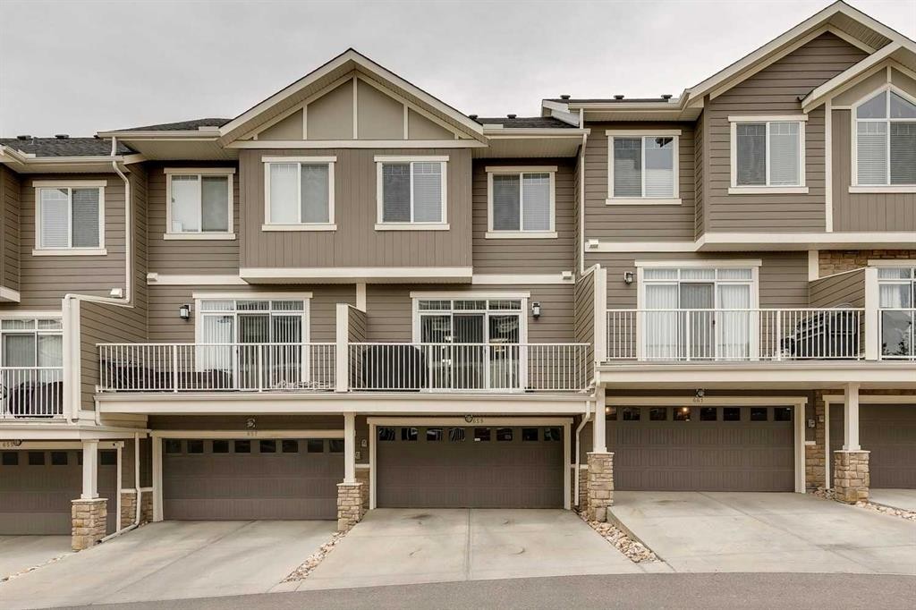 659 Evanston Manor Nw, Calgary, AB - Outdoor With Balcony With Facade