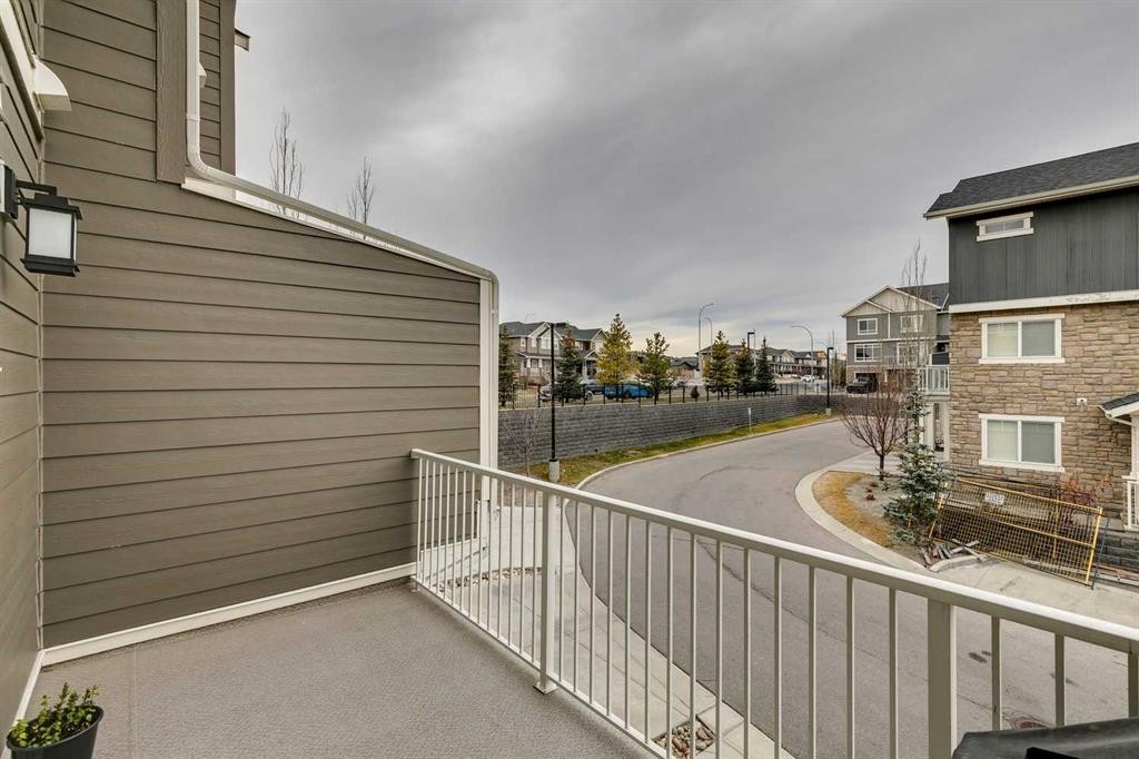 659 Evanston Manor Nw, Calgary, AB - Outdoor With Balcony With Exterior