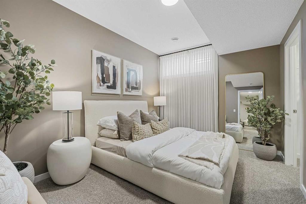 536 Legacy Circle Se, Calgary, AB - Indoor Photo Showing Bedroom