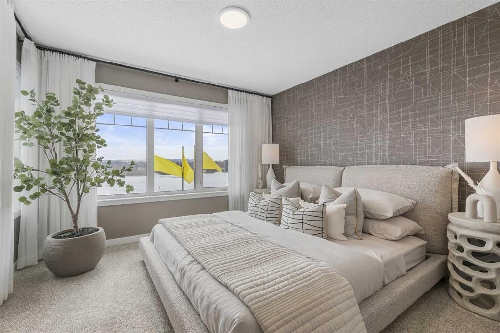 536 Legacy Circle Se, Calgary, AB - Indoor Photo Showing Bedroom