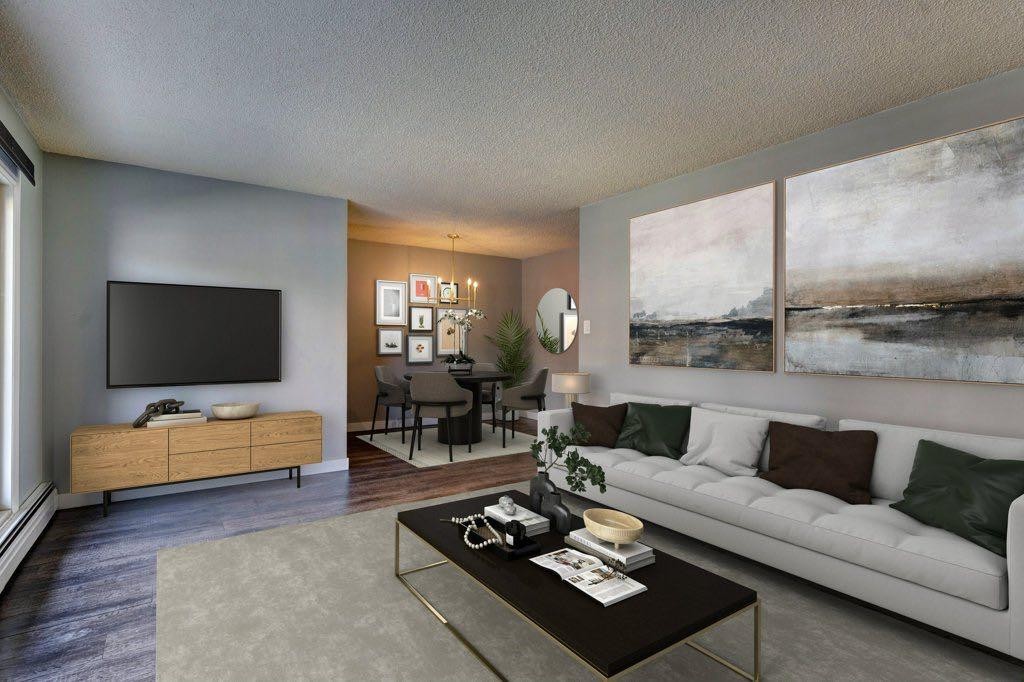 211-1335 12 Avenue Sw, Calgary, AB - Indoor Photo Showing Living Room