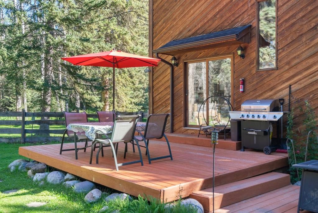 9 Ghost Road, Benchlands, AB - Outdoor With Deck Patio Veranda With Exterior