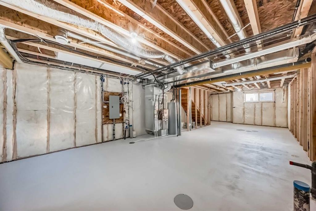 285 Cobblestone Gate, Airdrie, AB - Indoor Photo Showing Basement