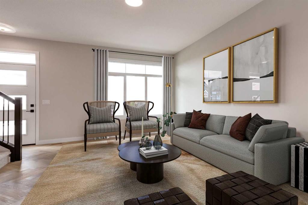 470 River Avenue, Cochrane, AB - Indoor Photo Showing Living Room