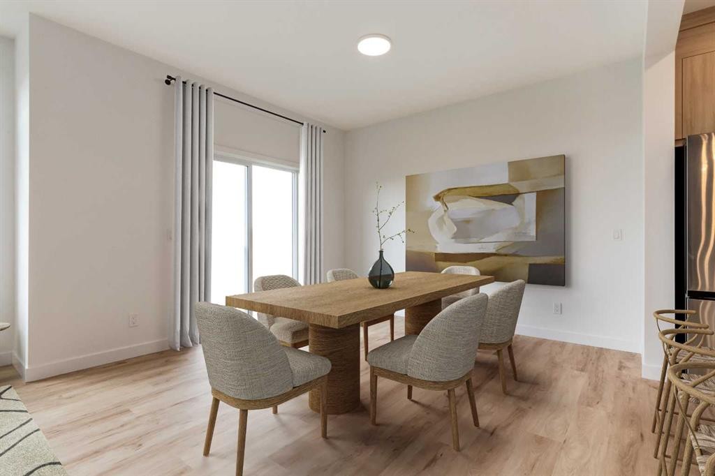 86 Agate Road, Cochrane, AB - Indoor Photo Showing Dining Room