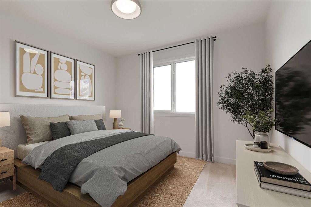 86 Agate Road, Cochrane, AB - Indoor Photo Showing Bedroom
